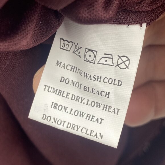 Glamorous Curve Sequin Shift Dress 16 Long Sleeve Ruffle Plus Size Red NWT $179 - Picture 10 of 11